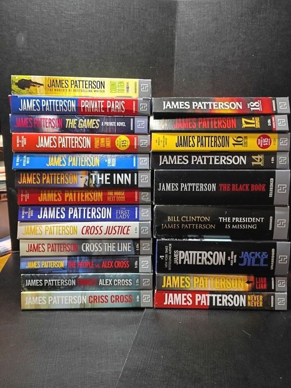 Lot of 22 James Patterson CD AudioBook (130 CDs) Hachette Audio